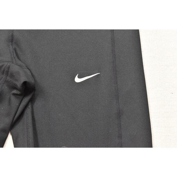 Nike Dri-FIT Women's Black Running Capri Skinny Legging Size M Activewear - Picture 7 of 8